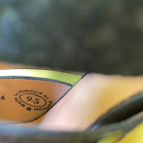 Fluevog ESOTERIC TEMPTATIONS ROS STRAPPY SHOE W/ SKULLS, size 9.5, black. - Picture 12 of 16